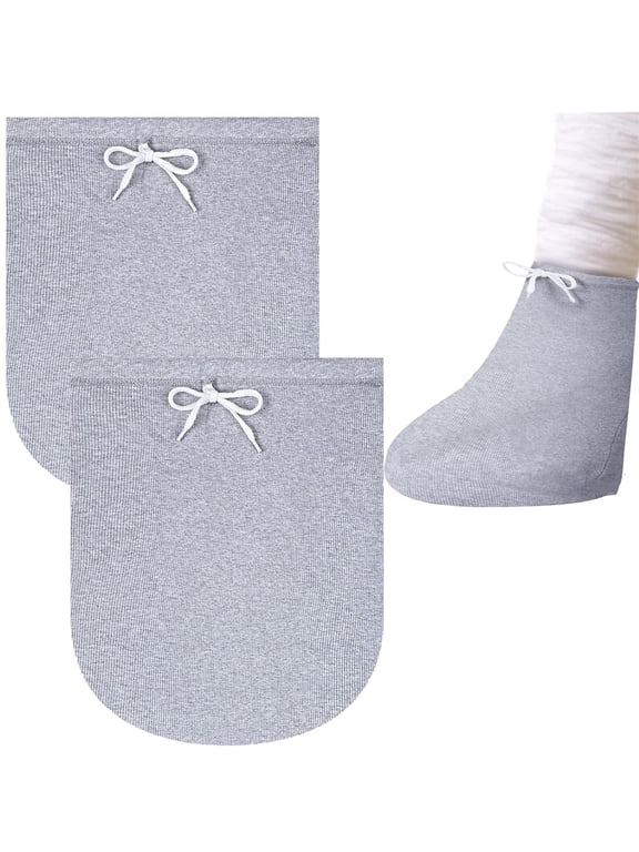 2 Pack Foot Cast Sock Cover,Happon Foot Cast Shower Cover Plaster Protector, Plaster Stocking Protective, Adjustable Drawstring Plaster Foot Socks for Men and Women Foot Leg Protection