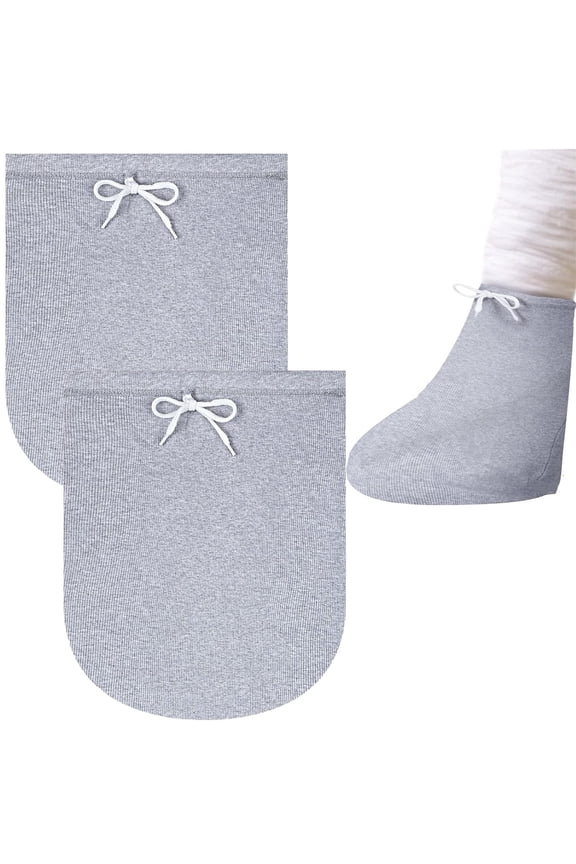 2 Pack Foot Cast Sock Cover,Happon Foot Cast Shower Cover Plaster Protector, Plaster Stocking Protective, Adjustable Drawstring Plaster Foot Socks for Men and Women Foot Leg Protection