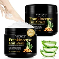 2-Pack Foot Cream with Frankincense Oil, Softens & Moisturizes Skin, Deep Hydration, Fight Soreness and Stiffness in Tired Feet, With Aloe Vera Gel & Pure Peppermint Oil