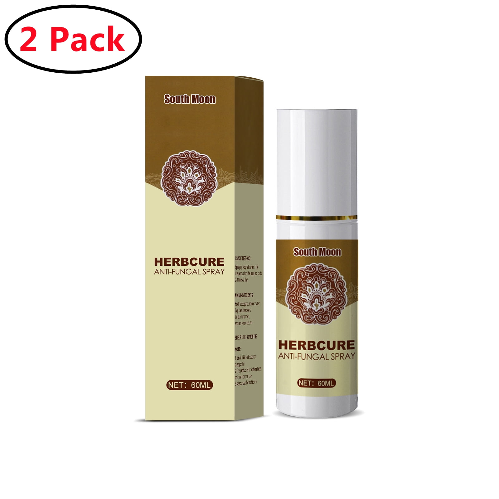 2 Pack Foot Spray - Antifungal Foot Fungus Treatment Extra Strength - Natural Ingredients Itchy Skin Relief, Ringworm, Jock Itch, Odor
