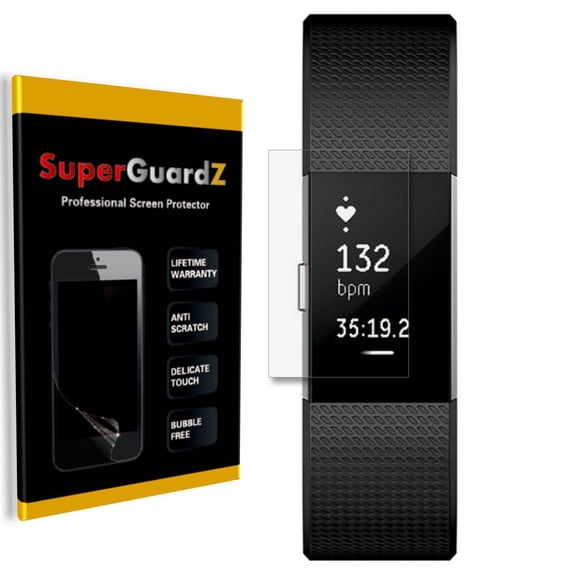 [2-Pack] For Fitbit Charge 2 - SuperGuardZ [FULL COVER] Screen Protector + 2 Stylus Pen