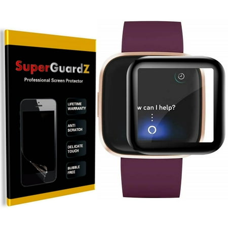 [2-Pack] For Fitbit Versa 2 (2019) / Fitbit Versa 2 SE - SuperGuardZ [FULL COVER] Clear Screen Protector + LED Stylus Pen