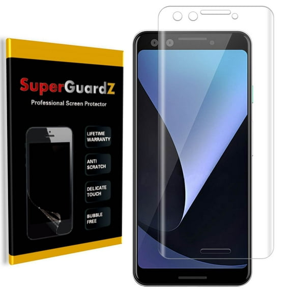 [2-Pack] For Google Pixel 3 - SuperGuardZ [FULL COVER] Screen Protector, HD Clear, Anti-Scratch, Anti-Bubble