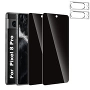 [2 Pack]For Google Pixel 8 Pro Screen Protector,Sensor Protection,Case Friendly Privacy Tempered Glass Film[9H Hardness] for Google Pixel 8 Pro