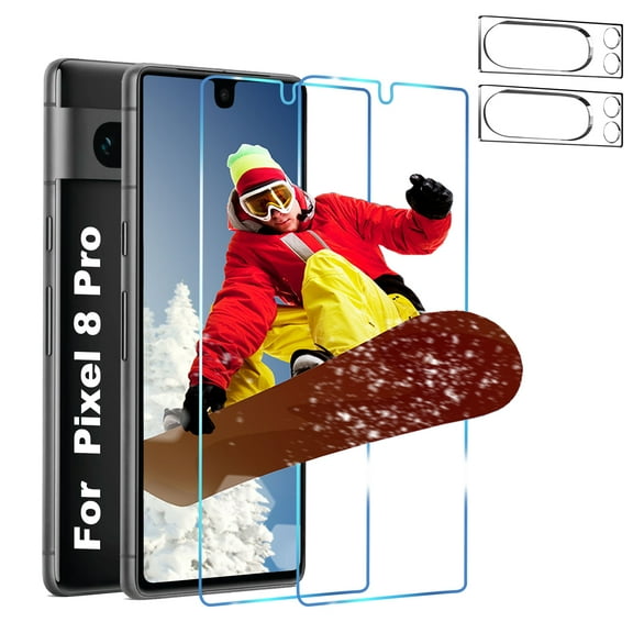 [2 Pack]For Google Pixel 8 Pro Screen Protector,Sensor Protection,Case Friendly Tempered Glass Film[9H Hardness] for Google Pixel 8 Pro
