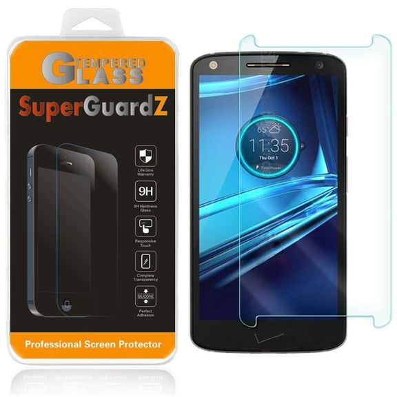 [2-Pack] For Motorola Moto Droid Turbo 2 - SuperGuardZ Tempered Glass Screen Protector [Anti-Scratch, Anti-Bubble] + 2 Stylus Pen