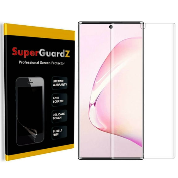 [2-Pack] For Samsung Galaxy Note 10 - SuperGuardZ [3D Curved FULL COVER] Screen Protector, HD Clear, Anti-Scratch, Anti-Bubble