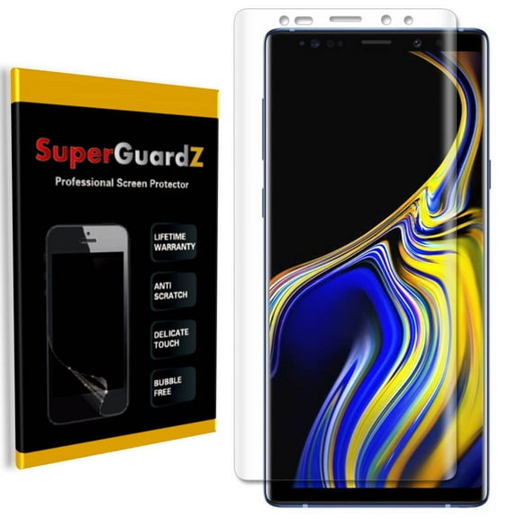 [2-Pack] For Samsung Galaxy Note 9 - SuperGuardZ [3D Curved FULL COVER] Screen Protector + 4-in-1 LED Stylus Pen