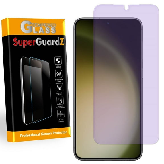 [2-Pack] For Samsung Galaxy S25 / S24 - SuperGuardZ Anti Blue Light [Eye Protection] Tempered Glass Screen Protector, Anti-Scratch, 9H Hardness