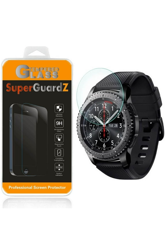 [2-Pack] For Samsung Gear S3 Classic LTE / Samsung Gear S3 Frontier LTE - SuperGuardZ Tempered Glass Screen Protector [Anti-Scratch, Anti-Bubble] + 2 Stylus Pen