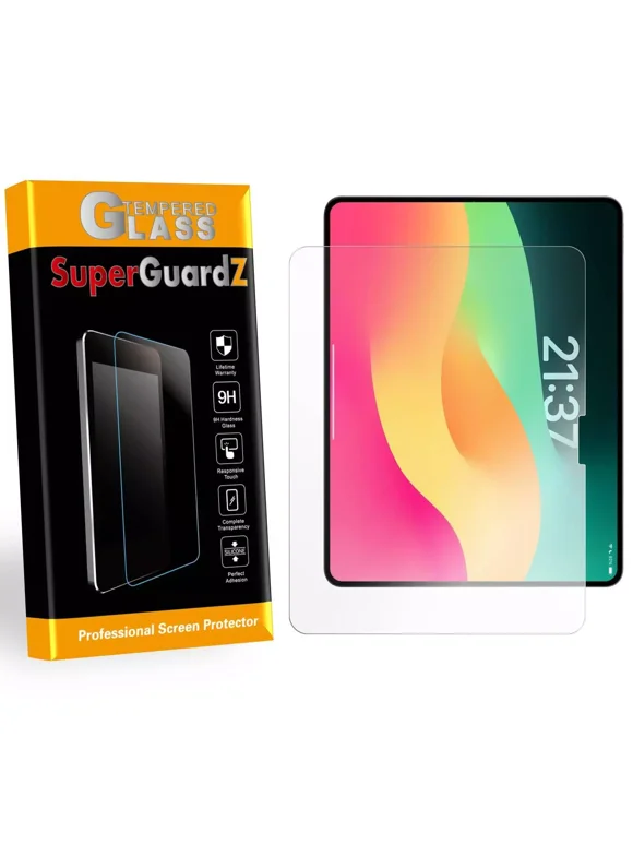 [2-Pack] For iPad Pro 11 (7th Gen, 2024) - SuperGuardZ Tempered Glass Screen Protector, Anti-Scratch, 9H Hardness, Anti-Bubble, Anti-Shock