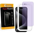 thumbnail image 1 of [2-Pack] For iPhone 16 Pro / iPhone 17 Pro / iPhone 17 - SuperGuardZ Anti Blue Light [Eye Protection] Tempered Glass Screen Protector, 9H, Anti-Scratch + Installation Tray, 1 of 9