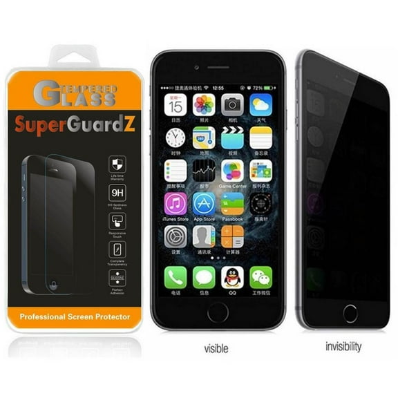 2-Pack For iPhone 8 Plus - SuperGuardZ Privacy Anti-Spy Tempered Glass Screen Protector, 9H, Anti-Scratch, Anti-Bubble, Anti-Fingerprint