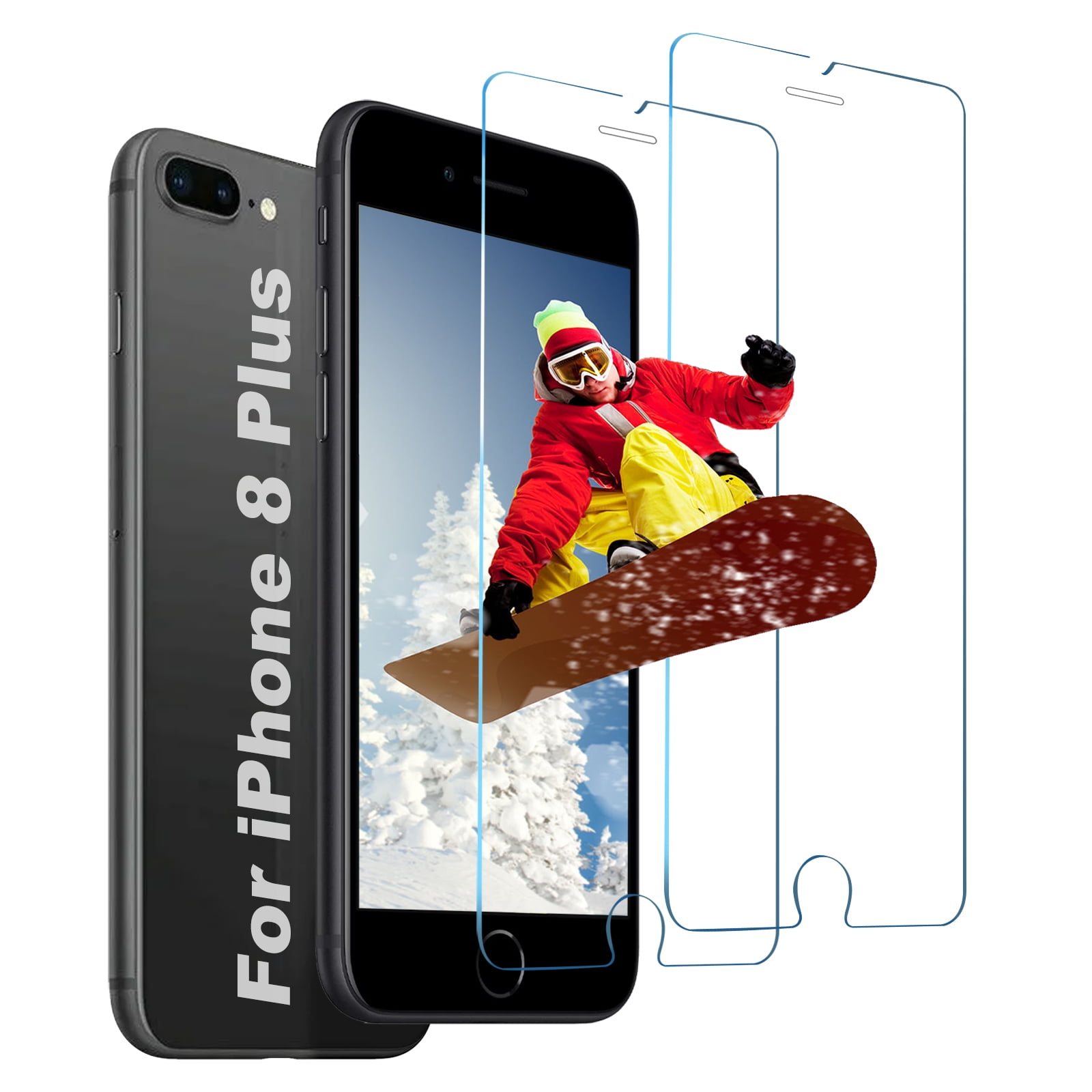 [2 Pack]For iphone iPhone 8 Plus/7 Plus Screen Protector,Sensor ...