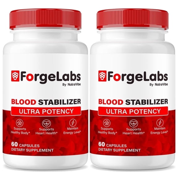(2 Pack) ForgeLabs  Original Formula with a Clean Blend to Support Healthy Circulation, Natural Energy & Balanced Levels | Just 2 Forge Labs Easy-to-Swallow Pills (120 Capsules)