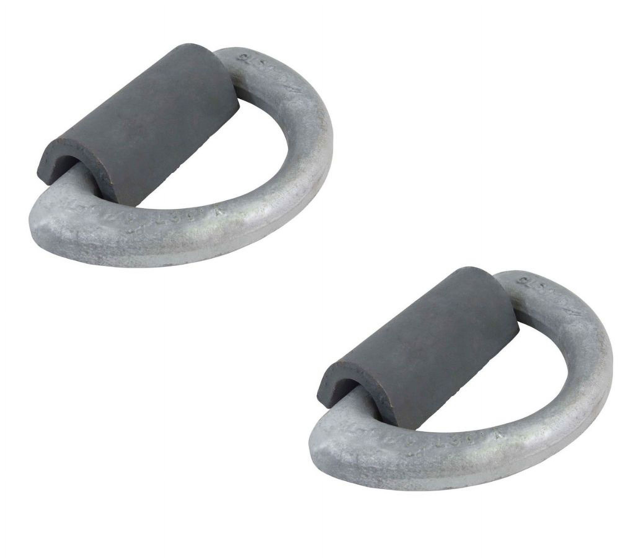 (2 Pack) Forged Steel D-Ring, 36 Ton, Weldable for Decks or Hatch ...