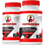 2 Pack Fortirise Max Capsules, Official FortiriseMax Pills to Support Stamina and Energy Levels, All-Natural Formula for Physical Health & Overall Well-Being, Premium Forti Rise Max 120 Capsules