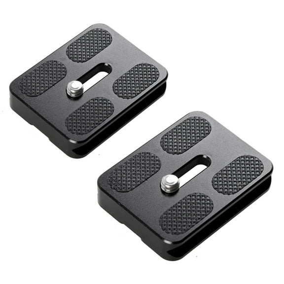 (2 Pack) Fotasy 50mm Arca Swiss Plate, 50 mm QR Quick Release Plate. fits Arca-Swiss Standard Clamp for Camera Tripod Ballhead