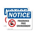 thumbnail image 1 of (2 Pack) Fragrance Free Environment OSHA Notice Sign 10 Inch X 7 Inch Indoor / Outdoor Rust-Free Aluminum Metal Signs for Workplace, Workshop, and Construction Site, Made in the USA, 1 of 8
