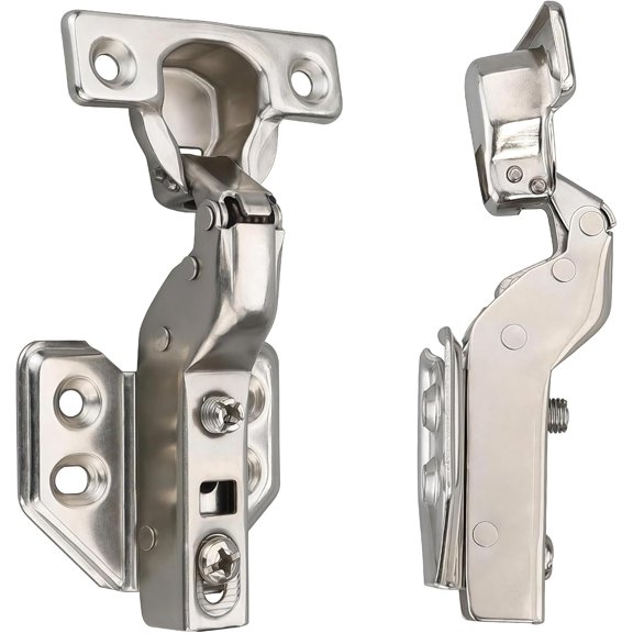 2-Pack Frameless Soft Close 26mm Cup Cabinet Hinges