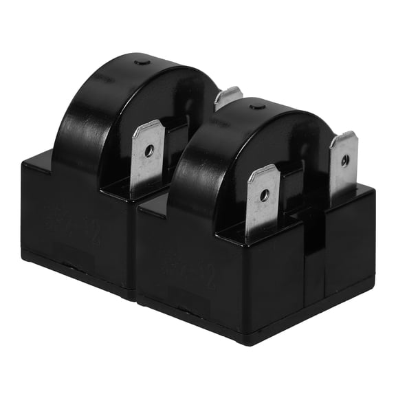 2-Pack Refrigerator Motor Safety Protectors - Freezer Compressor Overload and Overheat Devices