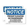 thumbnail image 1 of (2 Pack) Freight Elevator No Passengers This Is A OSHA Notice Sign, 1 of 7