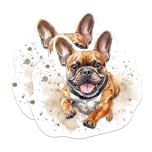 (2 Pack) French Bulldog Magnets - French Bulldog Dog Breed Magnets - Frenchie Breed - 5 Inches On Longest Side - Premium Magnet - for Cars, Refrigerators, Toolboxes - Made in USA - MAG2191
