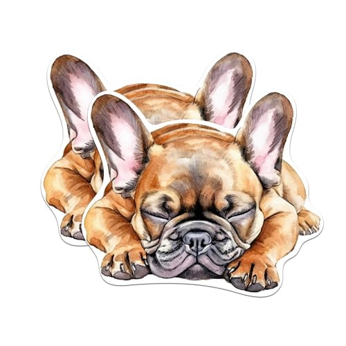 (2 Pack) French Bulldog Magnets - French Bulldog Dog Breed Magnets - Frenchie Breed - 5 Inches On Longest Side - Premium Magnet - for Cars, Refrigerators, Toolboxes - Made in USA - MAG2189