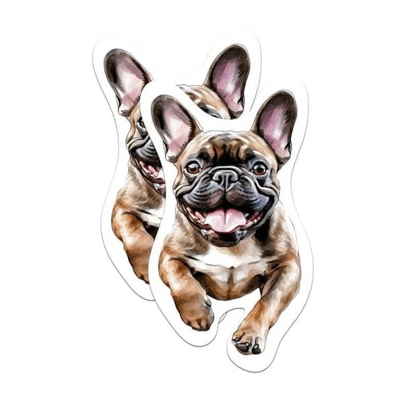 (2 Pack) French Bulldog Magnets - French Bulldog Dog Breed Magnets - Frenchie Breed - 5 Inches On Longest Side - Premium Magnet - for Cars, Refrigerators, Toolboxes - Made in USA - MAG2187