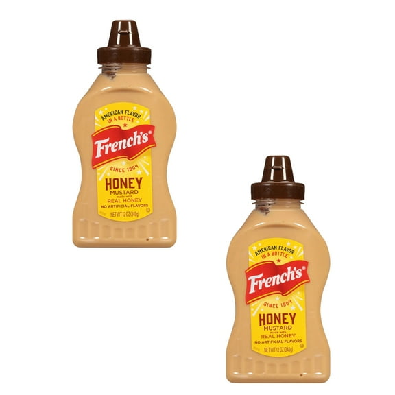 ( 2 Pack ) French's No Artificial Flavors Honey Mustard, 12 oz Bottle