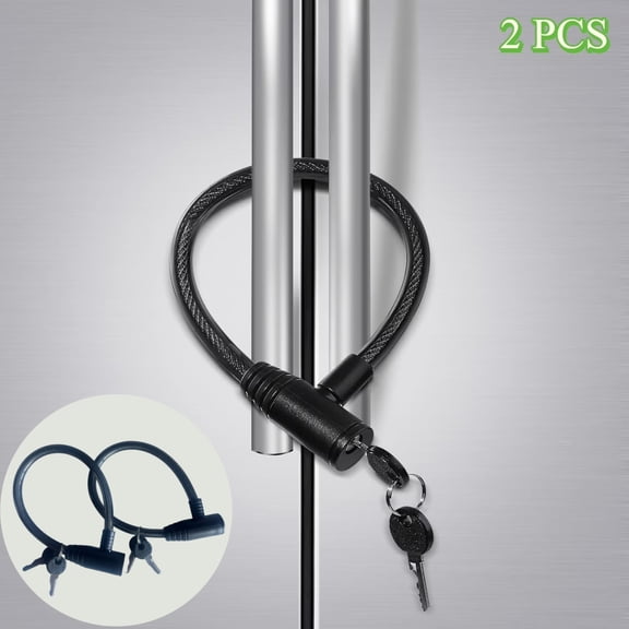 2 Pack Fridge Lock, Childproof Refrigerator Lock with Keys for French Door Fridge and Cabinet