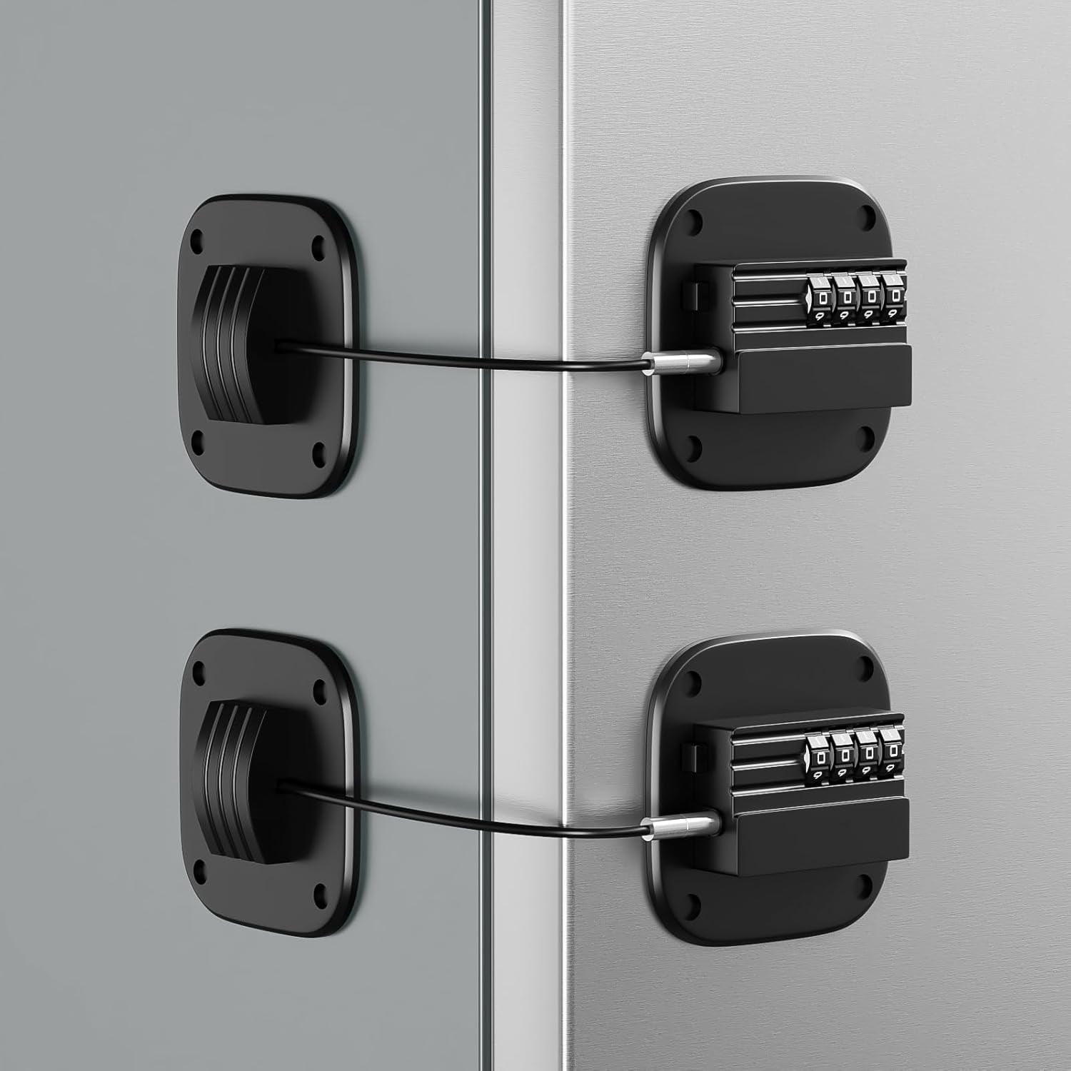 2 Pack Fridge Lock with Combination, No Key Required, Upgrade ...