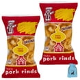 thumbnail image 1 of 2-Pack Fried Original Pork Rinds, 2.6 oz Bag Crunchy Savory Chips Protein-Packed Party Gourmet Snack, 1 of 7