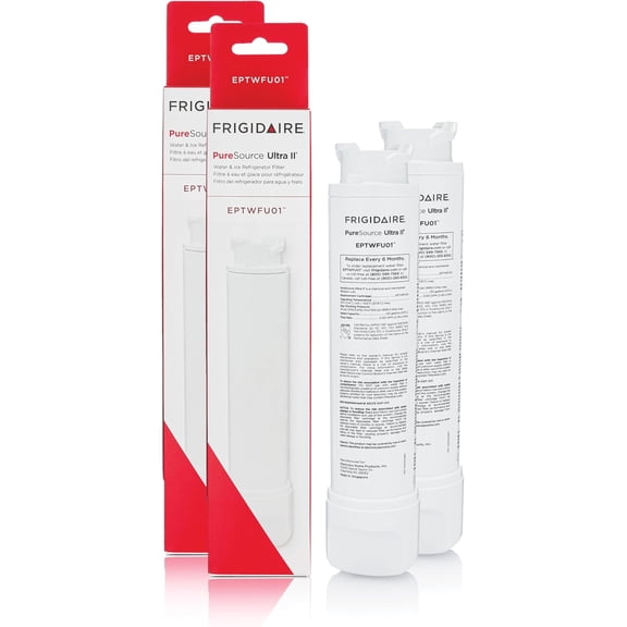2 Pack Frigidaire EPTWFU01 PureSource Ultra II Water Filter | Genuine OEM for Frigidaire Refrigerator