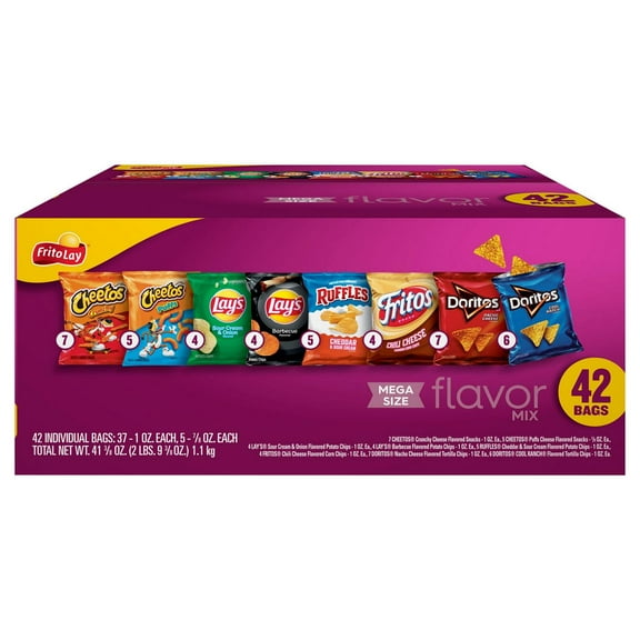 2 Pack Frito Lay Flavor Mix Variety Pack Chips