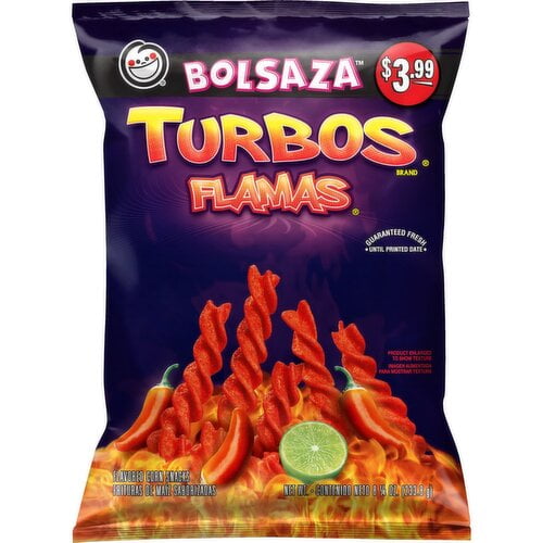 2 Pack - Frito Lay Turbo Flamas Corn Chips 8.25 oz Package May Vary