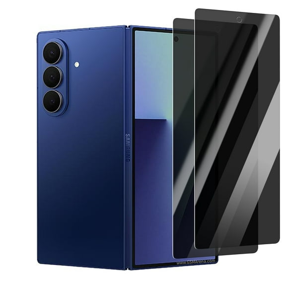 2 Pack Front Privacy Screen Protector for Samsung Galaxy Z Fold 6,Anti-Spy Tempered Glass, Ultra HD, Anti-Scratch, Bubble-Free, Easy Install 9H Protective Glass for Galaxy Z Fold 6