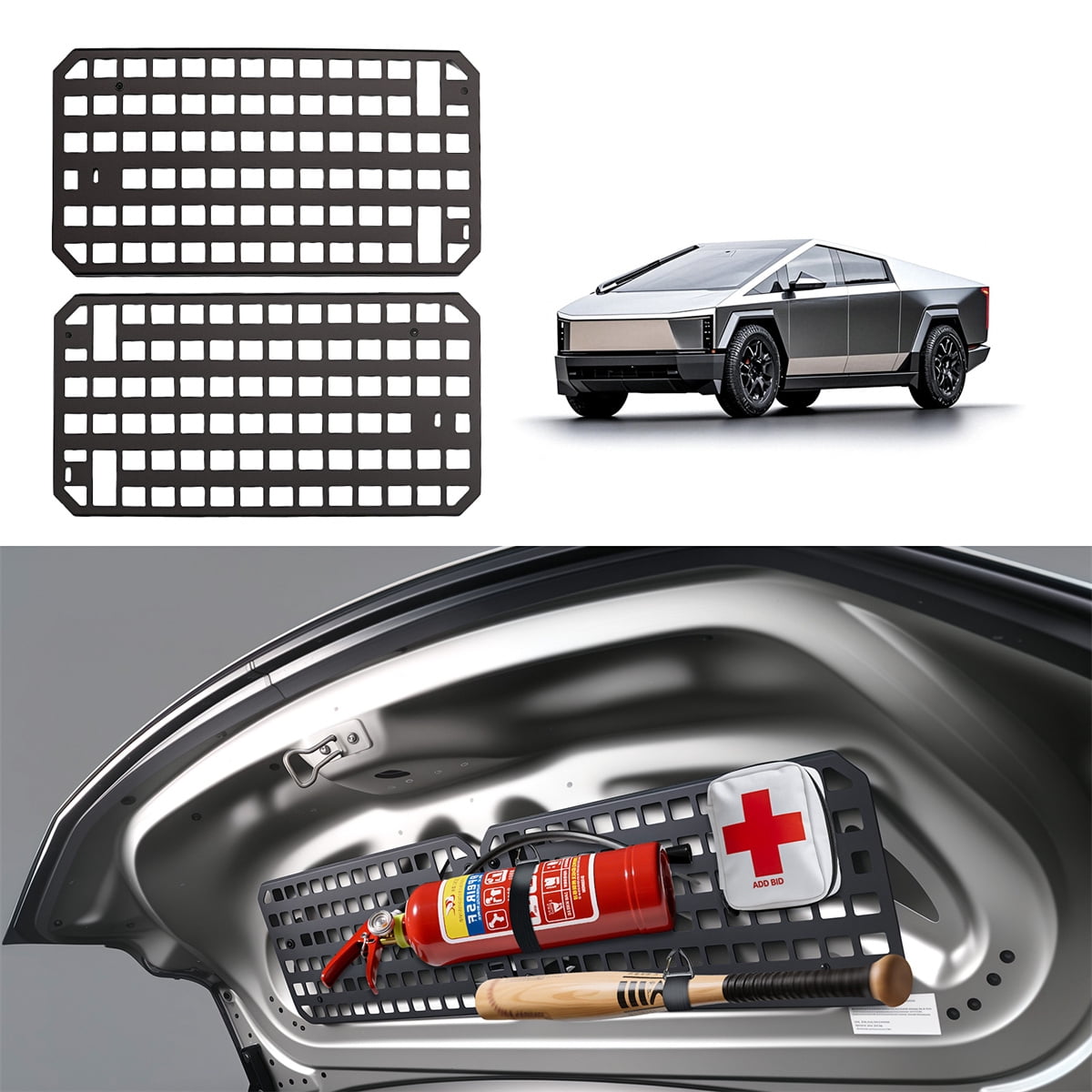 2-Pack Front Trunk Molle Panels Compatible with 2024 2025 Tesla ...