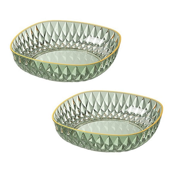 2 Pack Fruit Bowls, Vegetable Fruit Plate for Kitchen Counter Table, Modern Creative Stylish Candy Dish, Decorative Bowls for Home, Table Centerpieces