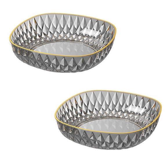 2 Pack Fruit Bowls, Vegetable Fruit Plate for Kitchen Counter Table, Modern Creative Stylish Candy Dish, Decorative Bowls for Home, Table Centerpieces