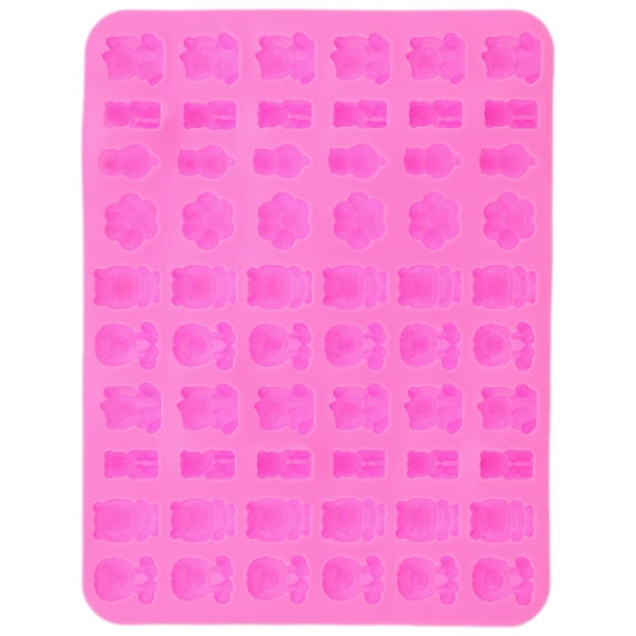 2 Pack Fudge Chocolate Mold Cake Puck Gelatin Molds 60 Animal Silicone Baking Pudding Pink Silica Baby
