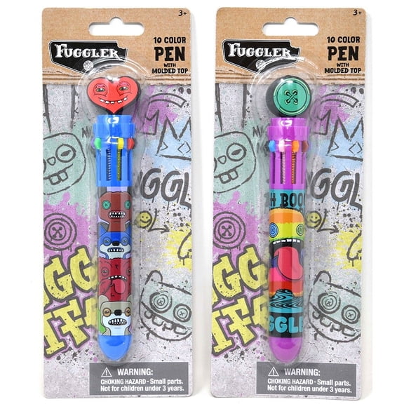 2 Pack- Fuggler 10 Color Pen with Character Topper on Card 2 Asstd.