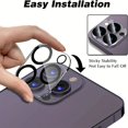 2 Pack Full Cover Screen Protector Film + 2 Pack Camera Lens Film Glass