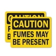 thumbnail image 1 of (2 Pack) Fumes May Be Present OSHA Caution Sign 24 Inch X 18 Inch Vinyl Label Decal Sticker Weather Resistant, UV Protected for Workplace, Business, and Construction Site, Made in the, 1 of 7