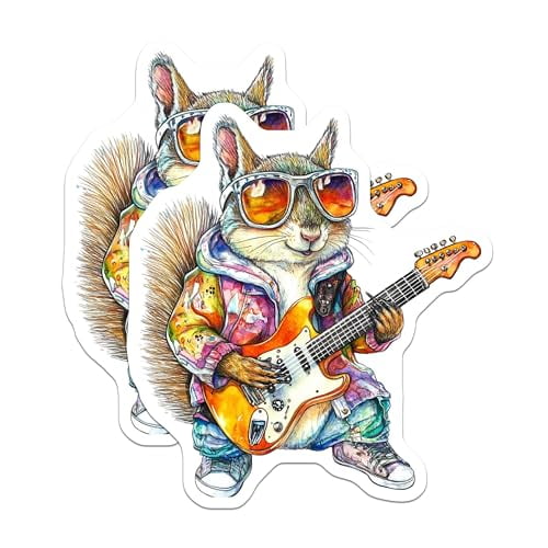 (2 Pack) Fun Animal Art Magnet - Unique Fridge Decor - 5" On Longest Side - Sticks to Smooth Flat Surfaces - Made in USA - MAG9518