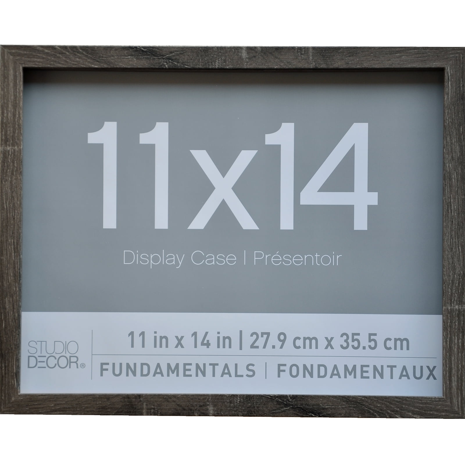 Gray 11" x 14" MDF and Glass Shadow Boxes - Set of 2