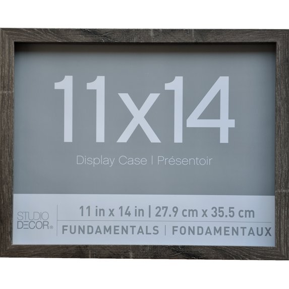 2 Pack Fundamentals 11" x 14" Gray Shadow Boxes by Studio Decor