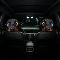 thumbnail image 1 of 2 Pack Funny Dog Car Headrest Covers Soft Polyester Stretch Seat Protector with Cartoon Print for Auto Interior Decoration 10.2 x 11.0 Inch, 1 of 4