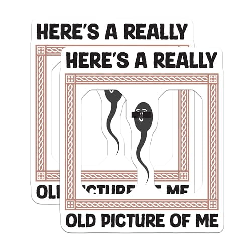 (2 Pack) Funny Old Picture Magnets - Humorous Sperm Joke - Nostalgic Artwork - 5" On Longest Side - for Cars, Fridges, Toolboxes - Made in USA - MAG5960