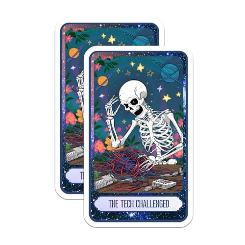 (2 Pack) Funny Tech Struggles Magnet - Nerdy Geek Decor - Computer Humor Artwork - 5" On Longest Side - Sticks to Smooth Flat Surfaces - Made in USA - MAG10001